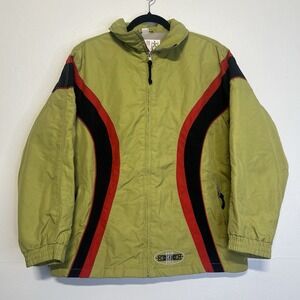 Vtg DRIFT Boardwear Zipper Ski Jacket Performance Pockets Womens Sz M Gopcore